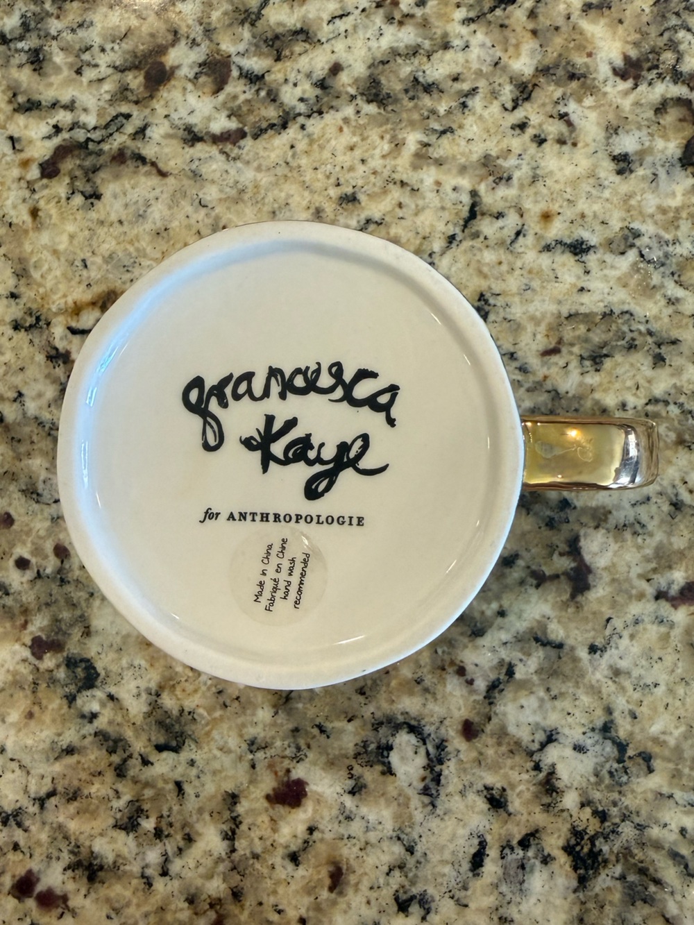 Anthropologie Francesca Kaye Feline Atelier Mug Turquoise - Picture 6 of 7